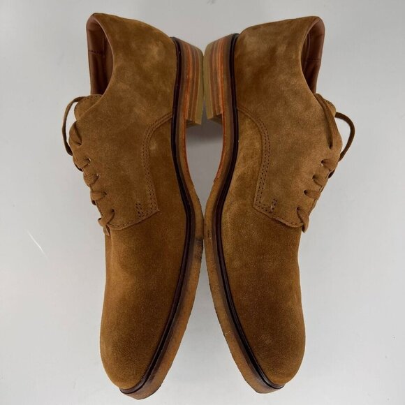 Clarks Mens 61261262 Brown Hommes Faux Leather Derby Size 13 Dress Shoes - Picture 5 of 9